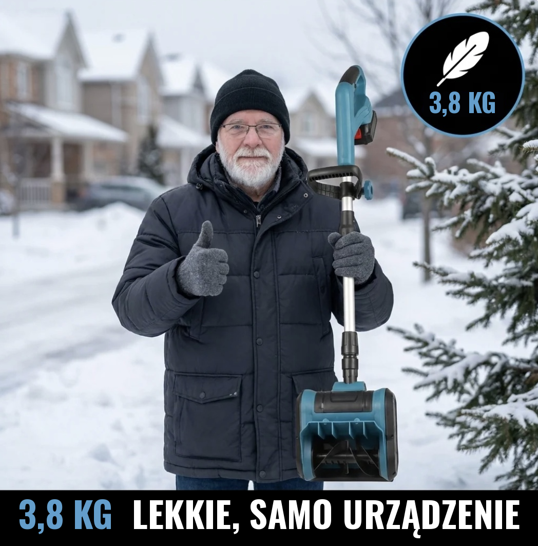 Elektryczna szczotka do śniegu