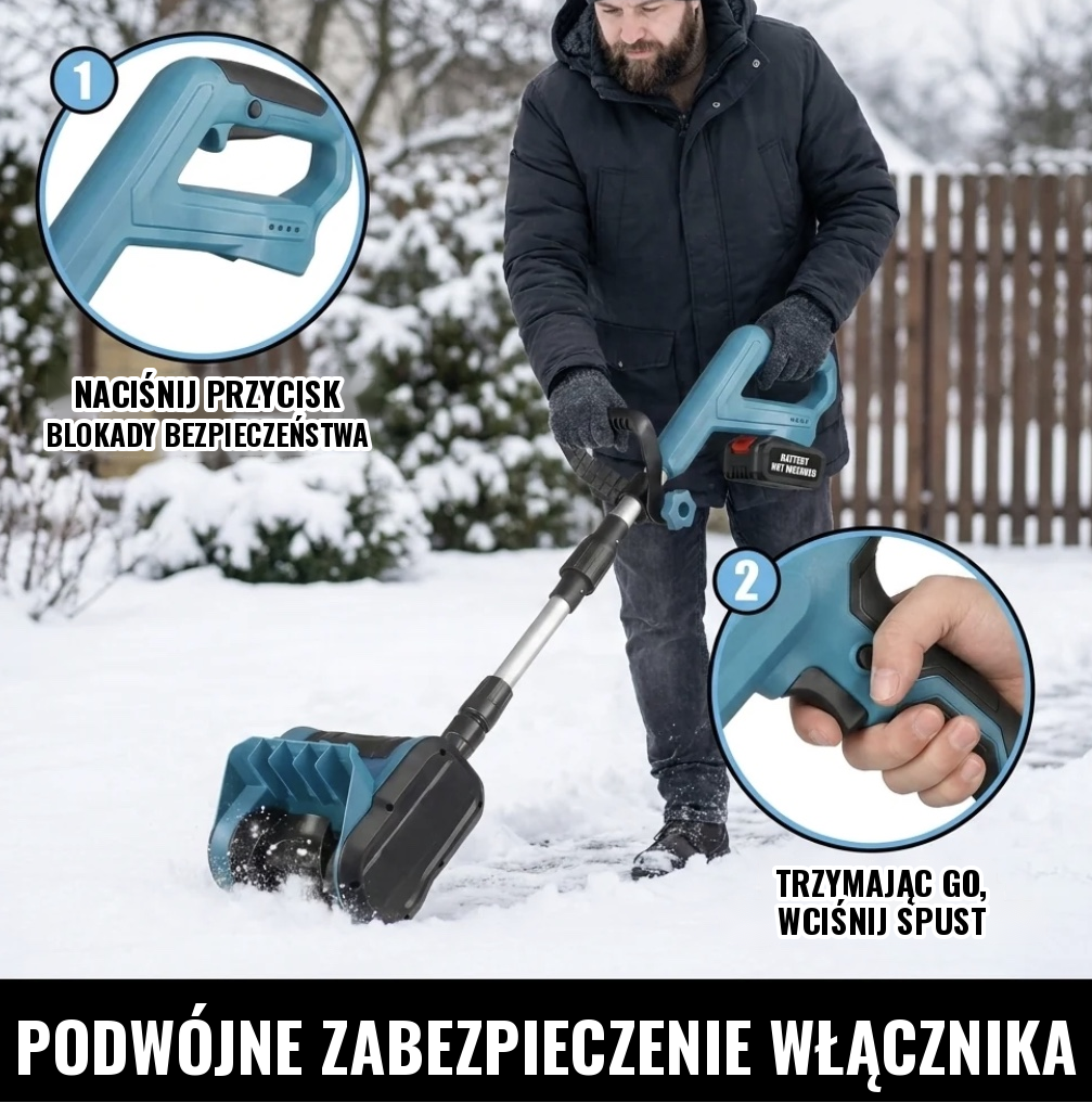 Elektryczna szczotka do śniegu