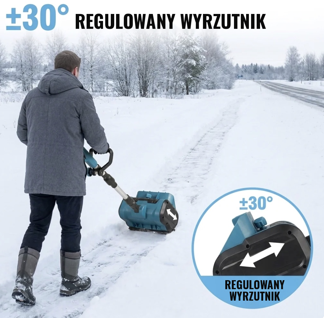 Elektryczna szczotka do śniegu